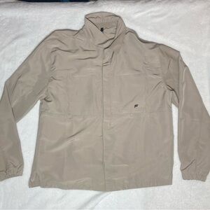 Fabletics Men's button Outpost Jacket In Tan Size XL